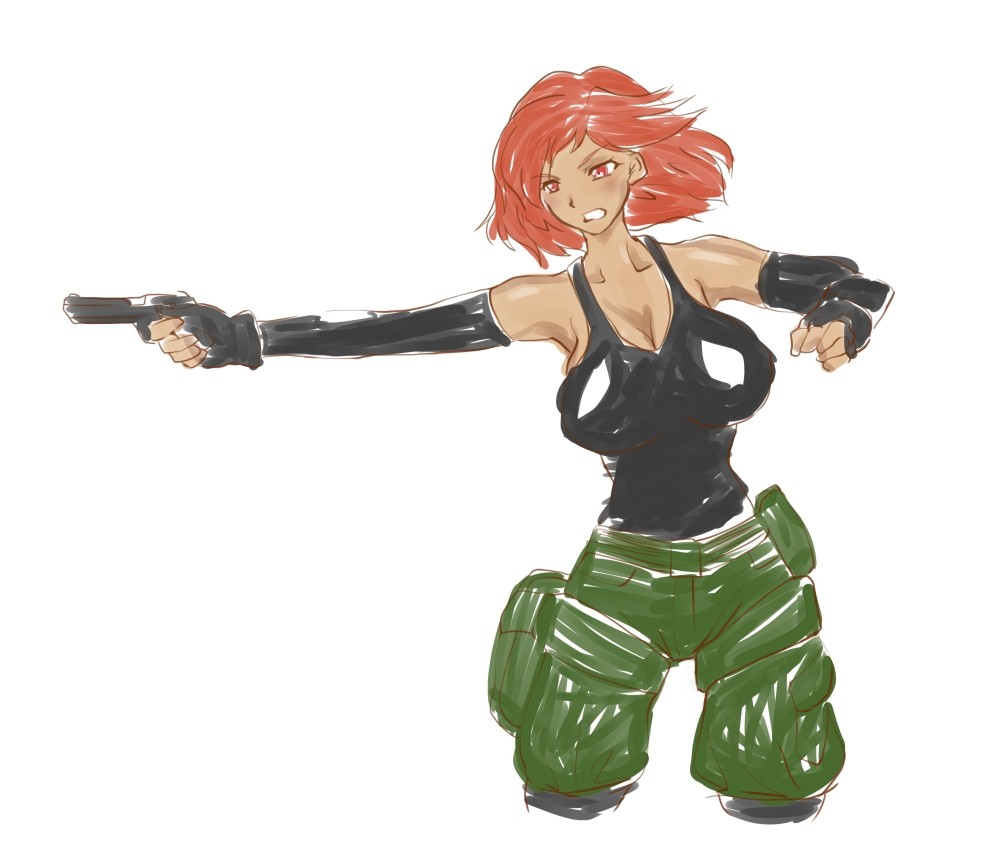 gun meryl_silverburgh metal_gear metal_gear_solid tagme