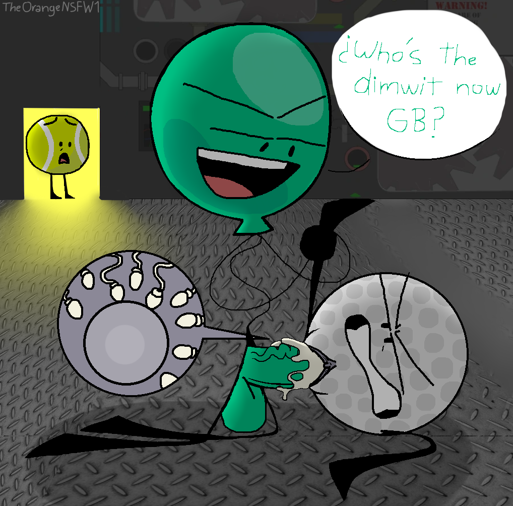 1girls 2boys angry animate_inanimate balloon balloony_(bfdi) battle_for_dream_island bfb caught clenched_teeth cum_in_pussy cum_inside female filled_womb golf_ball golf_ball_(bfdi) holding_leg impregnated impregnation male male/female object_show object_shows penetration penis_in_pussy rape sex shocked shocked_expression smug sperm_cell straight tennis_ball tennis_ball_(bfdi) text theorangensfw1 traumatized vaginal vaginal_penetration vaginal_sex waddling_head walk-in