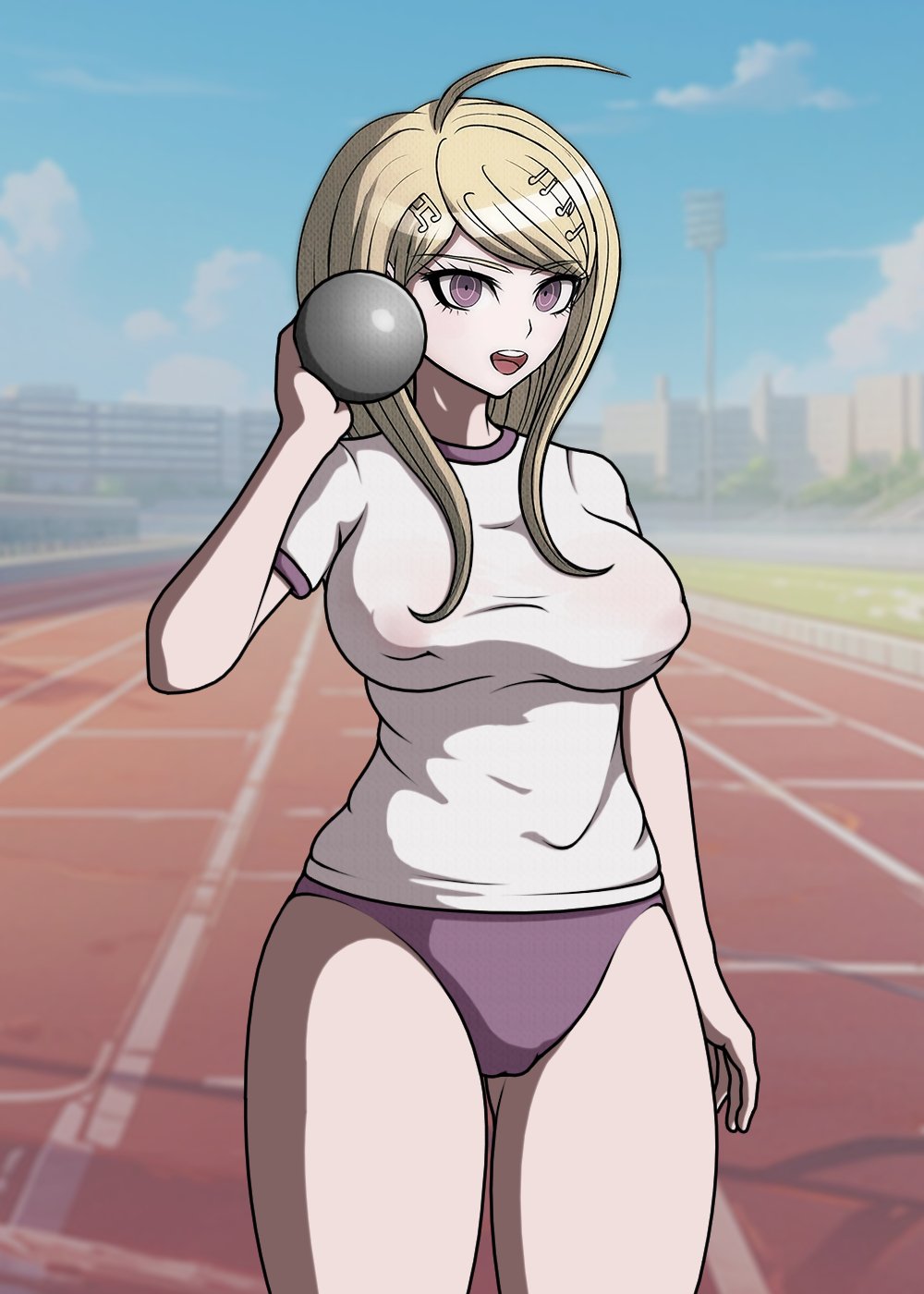 akamatsu_kaede cheeeeeeeeeeeeen danganronpa danganronpa_(series) danganronpa_v3 female_only gym_clothes gym_uniform sprite_edit tagme