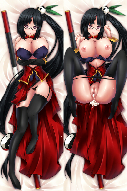 after_sex animal_ears black_hair blazblue breasts china_dress chinadress chinese_clothes cleavage_cutout cum cum_inside dakimakura garter_belt garter_straps glasses hair_ornament huge_breasts legs litchi_faye_ling long_hair mikan_(5555) ponytail purple_eyes pussy side_ponytail spread_legs thighhighs thighs tied_hair uncensored very_long_hair