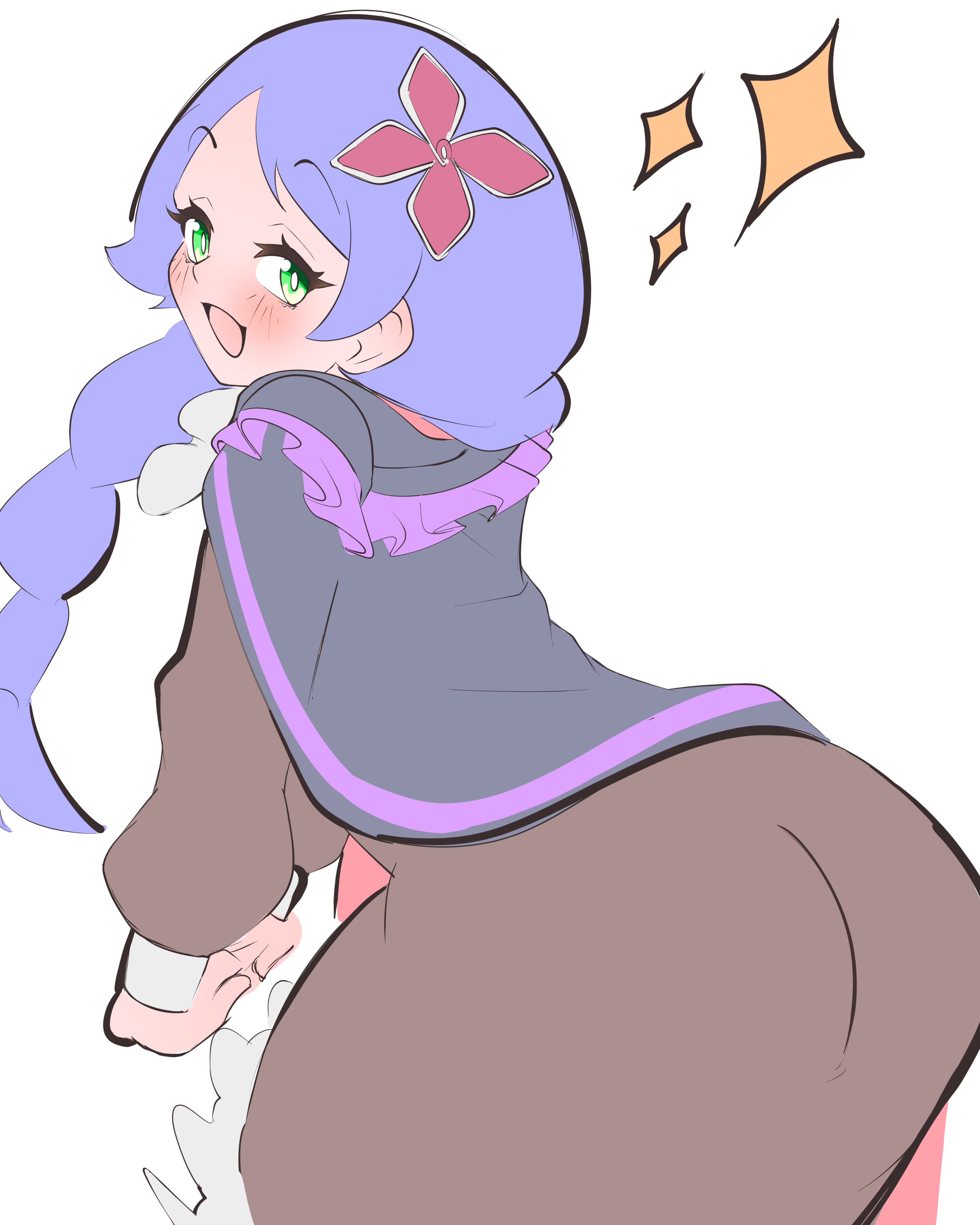 female, green eyes, meili portroute, purple hair, re:zero kara hajimeru isekai seikatsu, rikkachan 1117