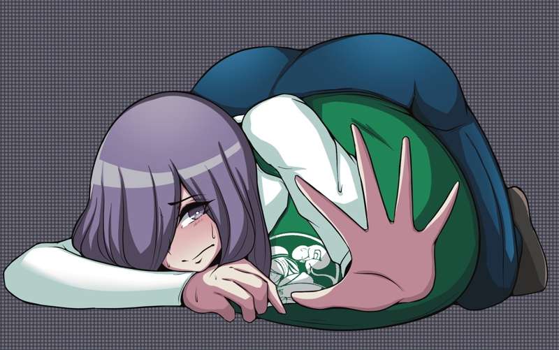 pregnant purple_hair starbucks struggling yukinohi