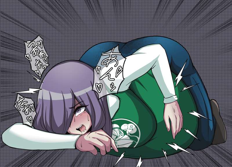 in_pain pregnant purple_hair starbucks yukinohi