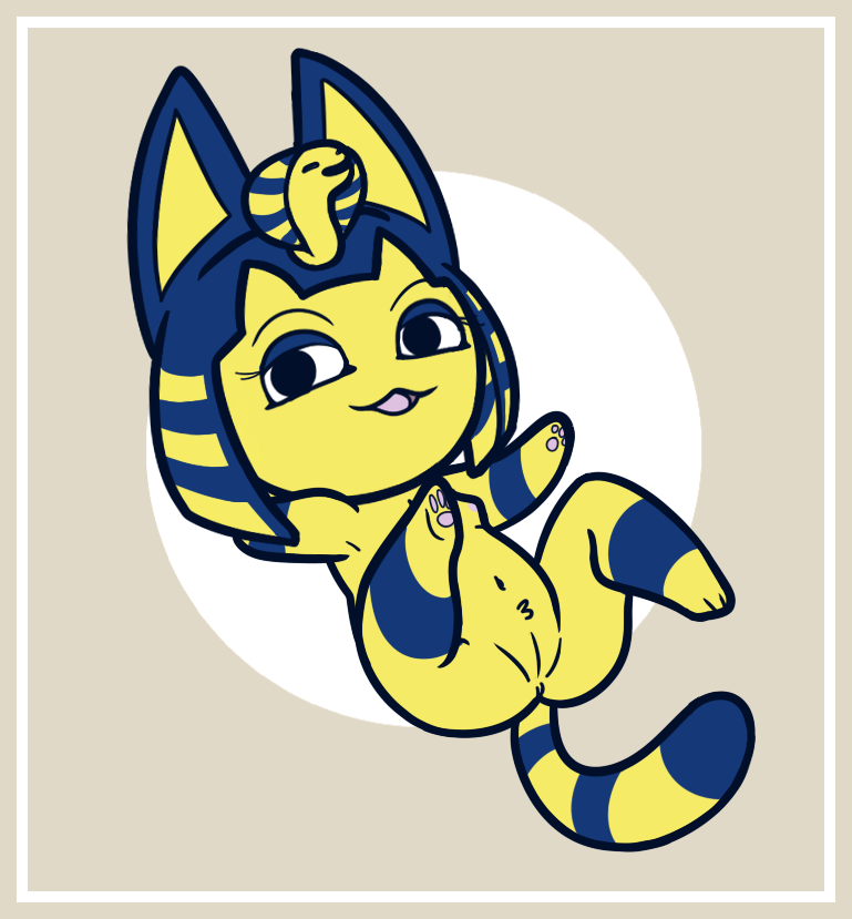 2012 animal_crossing ankha breasts fiztheancient nintendo nipples pussy thighs