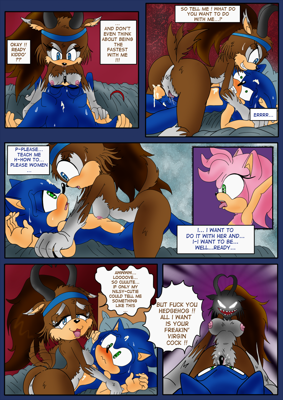 amy_rose anthro breasts color comic cum cylia_the_antelope dialogue english_text female fur furry furry_only hedgehog male multiple_females nude penis raianonzika sex sonic_(series) sonic_the_hedgehog text uncensored vaginal_penetration