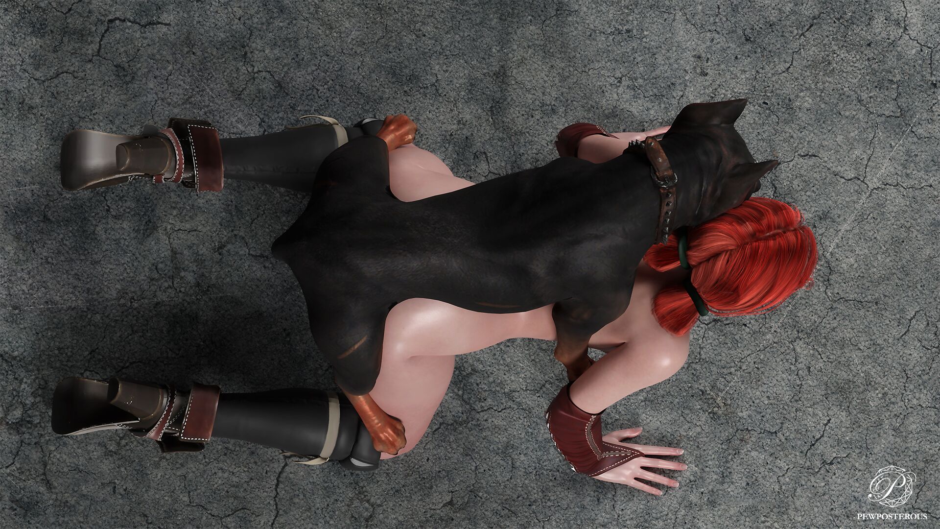 1animal, 1girls, 3d, canine, cd projekt red, female, pewposterous, red hair, sex, tagme, the witcher, the witcher (series), the witcher 2, the witcher 3: wild hunt, triss merigold, zoophilia