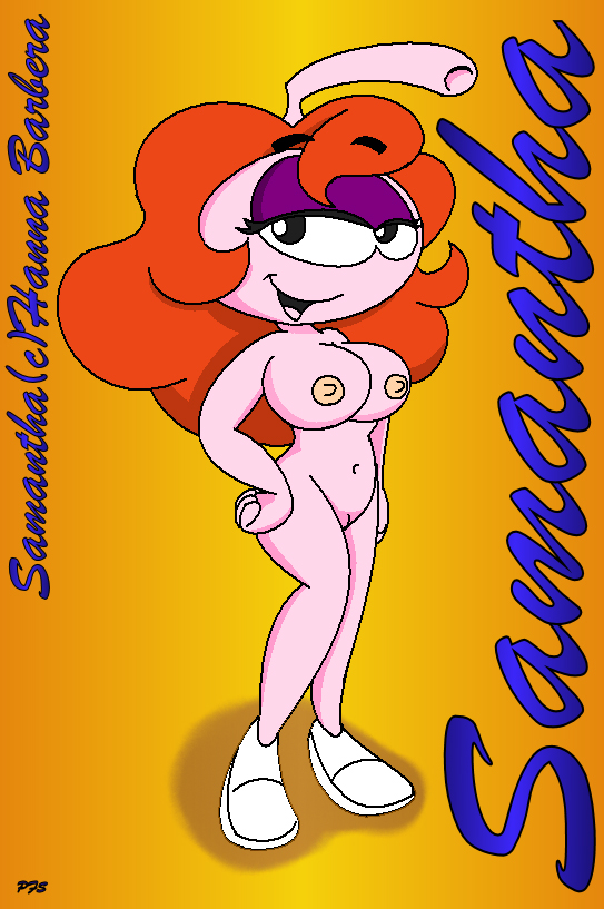 1girls character_name cleft_of_venus copyright_symbol curvy_female facing_viewer female female_only footwear_only full_body hand_on_hip hanna-barbera looking_at_viewer medium_breasts no_nose nude_female orange_hair pandafox pink_skin purple_shadow samantha samantha_(snorks) simple_background snork snorkel snorks solo standing tagme uncensored white_shoes