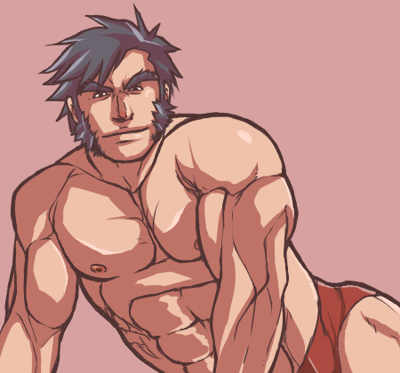 hayato_nekketsu magnum_feering male male_only muscular muscular_male rival_schools tagme underwear