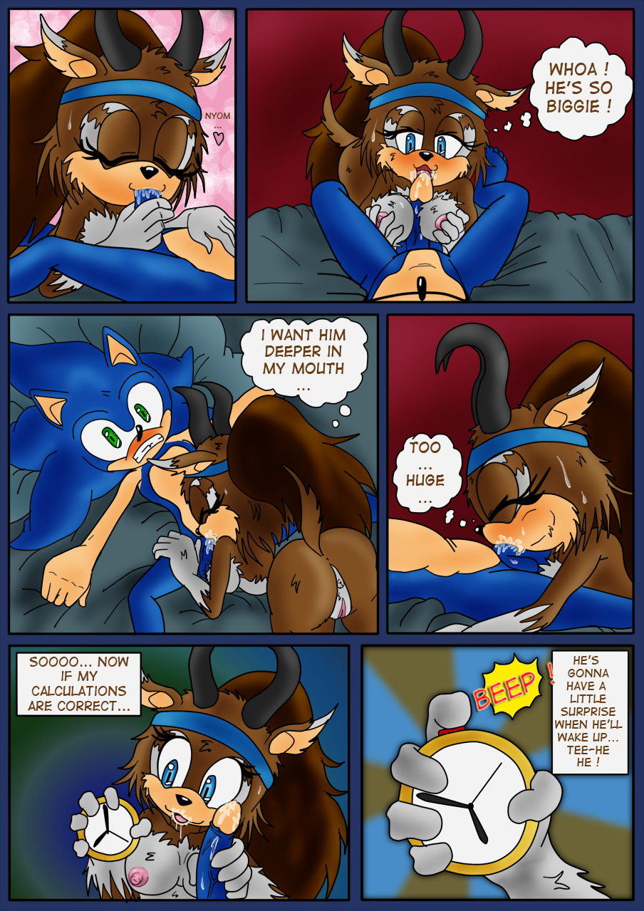 anthro breasts color comic cylia_the_antelope female fur furry hedgehog male nude penis raianonzika sonic_(series) sonic_the_hedgehog tagme