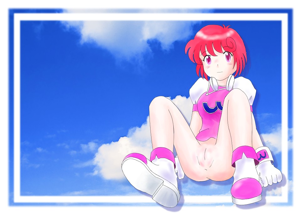 anus bottomless clothing female no_panties pastel_(twinbee) pussy twinbee uncensored