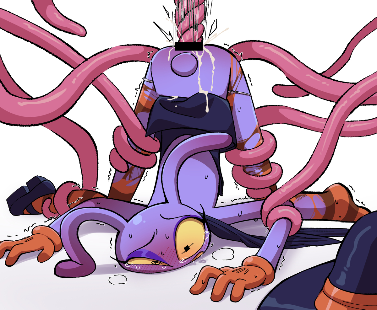 anthro, artist request, blush, bondage, bunny, bunny boy, censored, cum, cum in ass, cum inside, cum on ass, cum on back, cum on body, cum on clothes, cum on lower body, dubious consent, eyeliner, face down ass up, femboy, gay, glitch productions, heels, jax (tadc), jax (the amazing digital circus), male, male only, male penetrated, periwinkle fur, pointless censoring, purple fur, questionable consent, rape, solo, solo focus, tentacle, tentacle bondage, tentacle in ass, tentacle on male, tentacle rape, tentacle sex, the amazing digital circus, torn clothes, torn clothing, useless censoring, witch, witch hat, witch jax (the amazing digital circus), yellow sclera