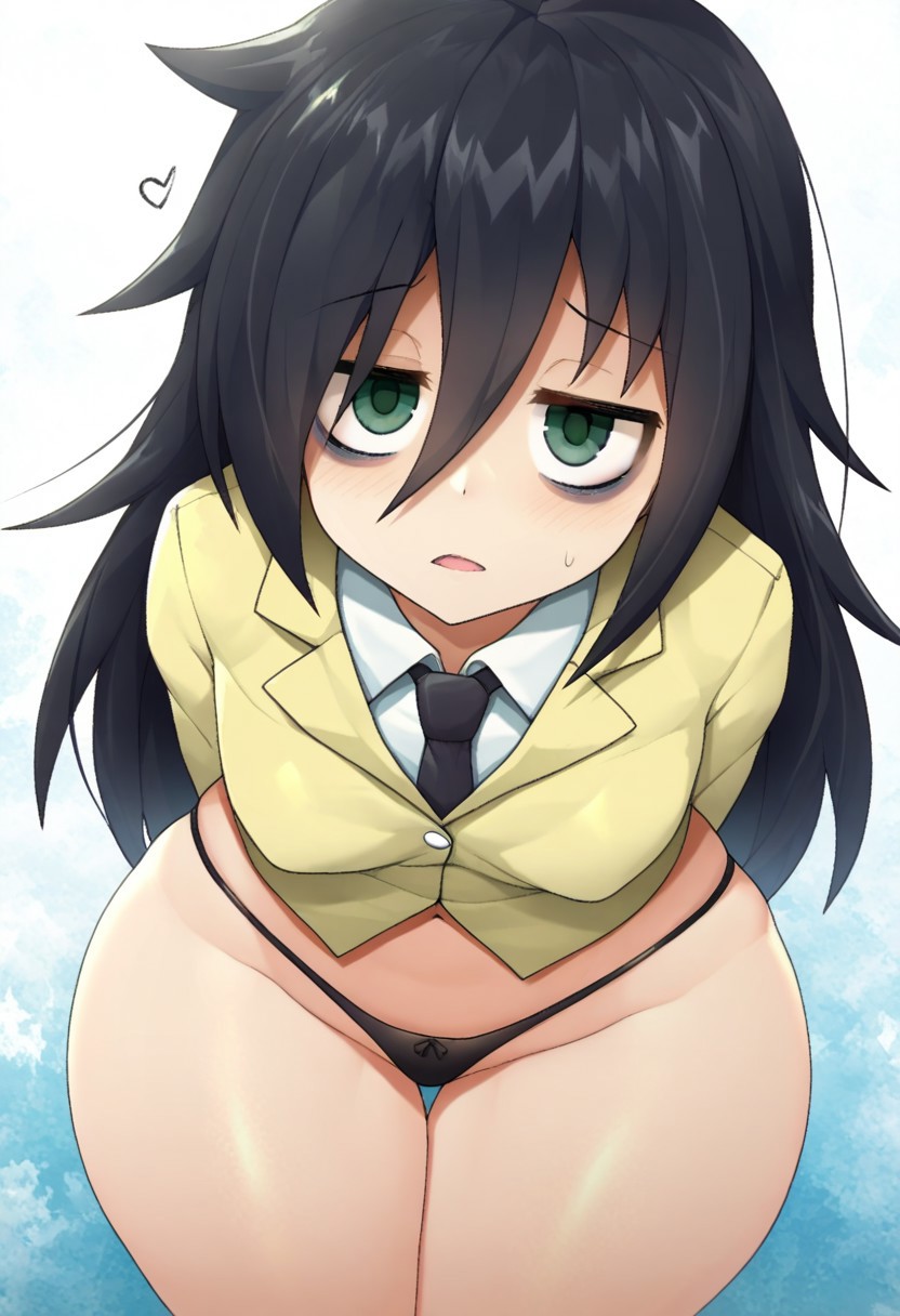 1girls, 2025, ai generated, bigtub7775, black hair, female, female only, kuroki tomoko, solo, solo female, tagme, watashi ga motenai no wa dou kangaetemo omaera ga warui!