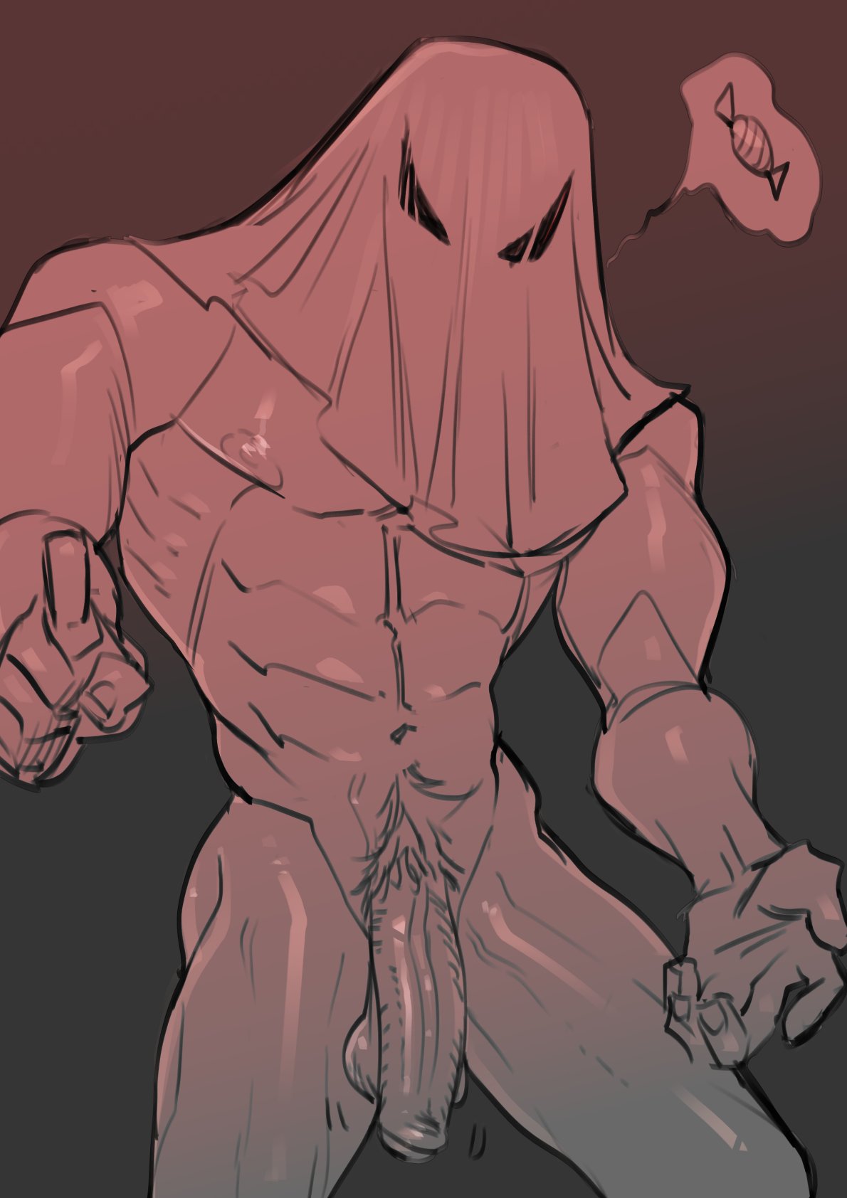 abs, balls, bara, biceps, big balls, big penis, erection, gay, gay male, ghost, ghost boy, halloween, holidays, kukumomo, male, male nipples, male only, manly, muscular, muscular male, nipples, pecs, penis, yaoi