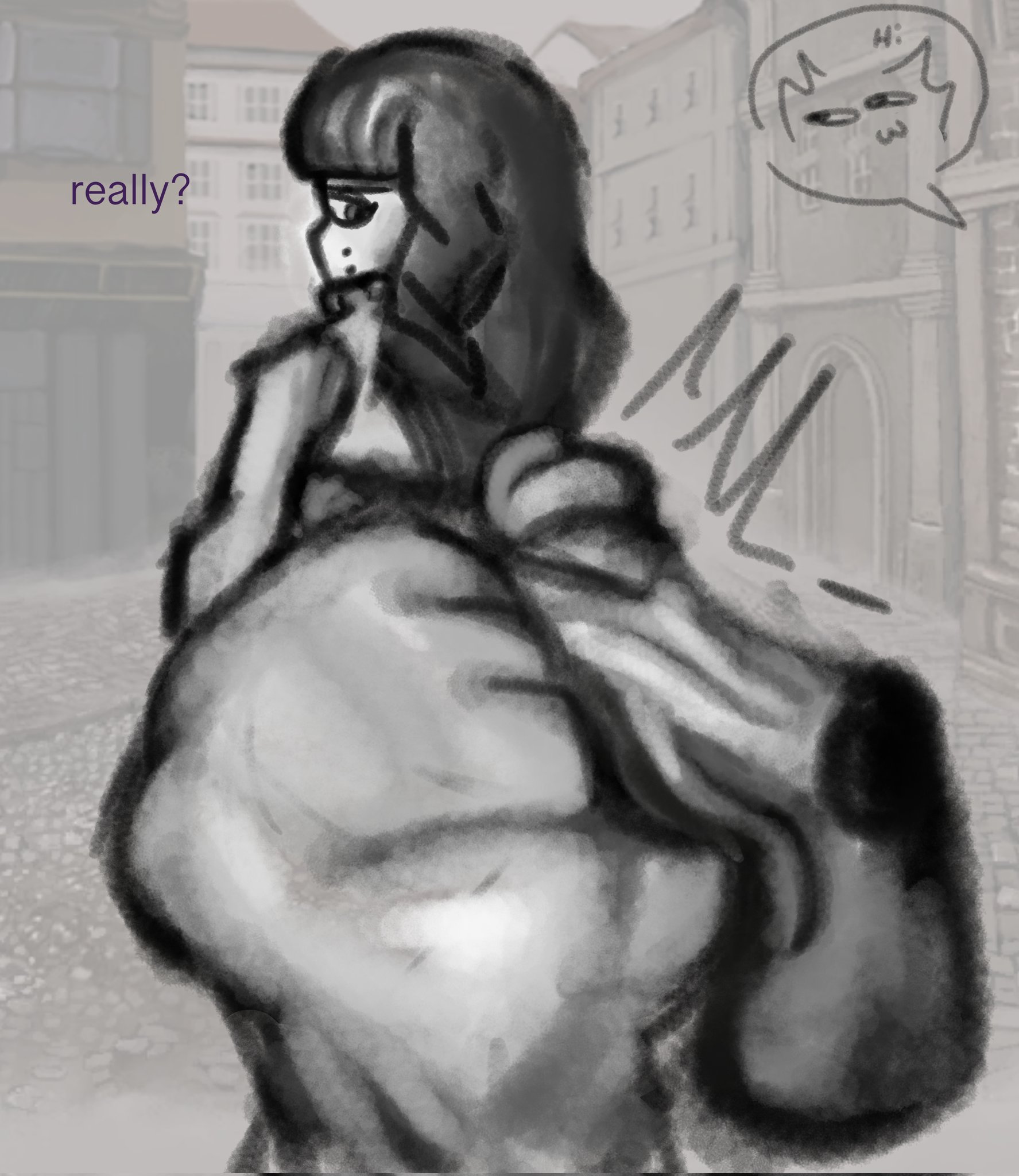 big ass, big penis, fat ass, fat butt, fat cock, fear and hunger, fear and hunger: termina, male, marina (fear and hunger), penis, trans woman, transfem, transgender woman, uufnjini