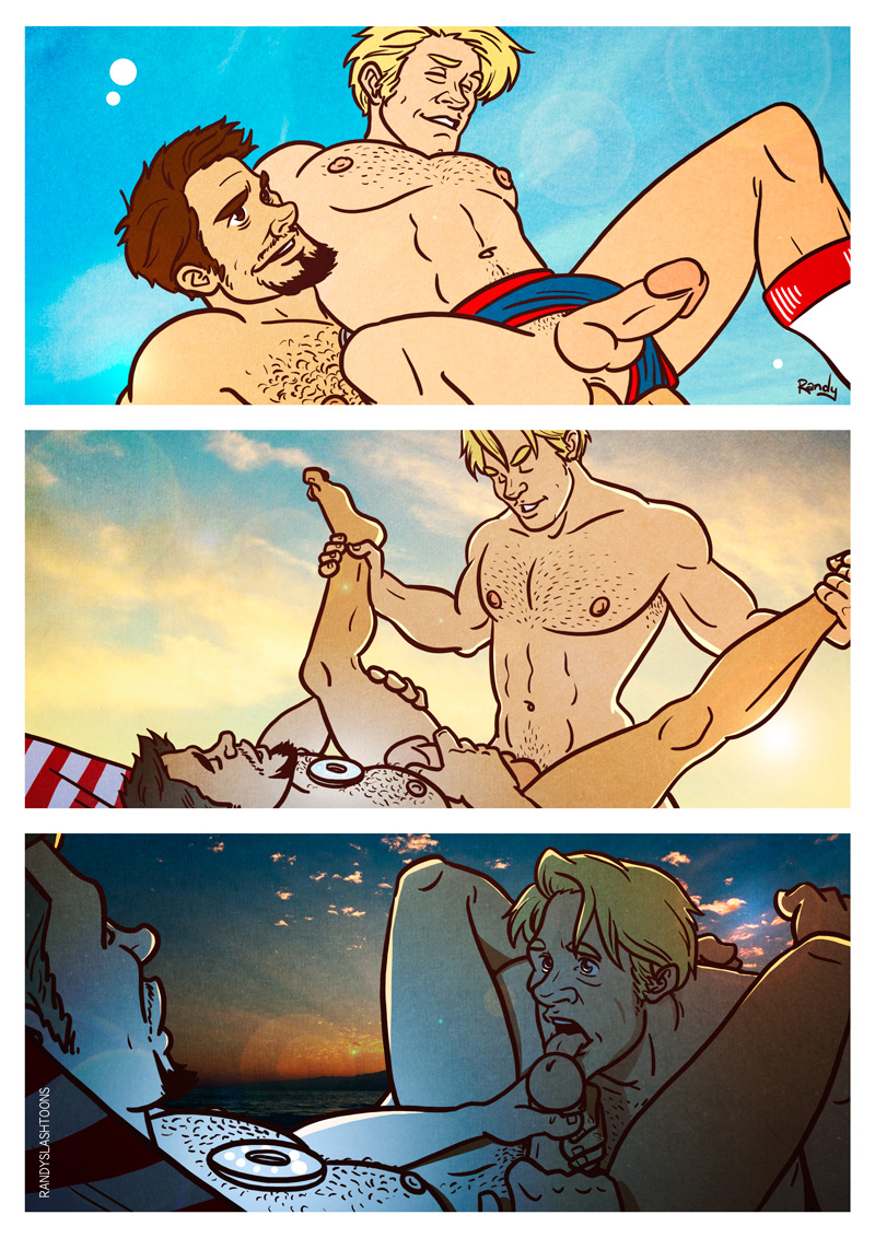 2boys abs anal anal_penetration anal_sex avengers biceps blonde_hair blowjob brown_eyes brown_hair captain_america closed_eyes comic erect_nipples erection facial_hair fellatio flip_fuck fuck_and_lick gay hand_on_penis holding_penis iron_man leg_grab legs_held_open legs_on_shoulders licking licking_penis male male_nipples male_only marvel masturbating_while_penetrated masturbation missionary_position multiple_boys multiple_males muscles naked nude open_mouth oral oral_sex pecs penis penis_size_difference pleasure_face randyslashtoons reverse_cowgirl_position riding_penis shorts_aside sitting_on_penis socks spread_legs steve_rogers switch switching testicles toe_scrunch tongue tongue_out tony_stark uncensored underwear verse_(role)