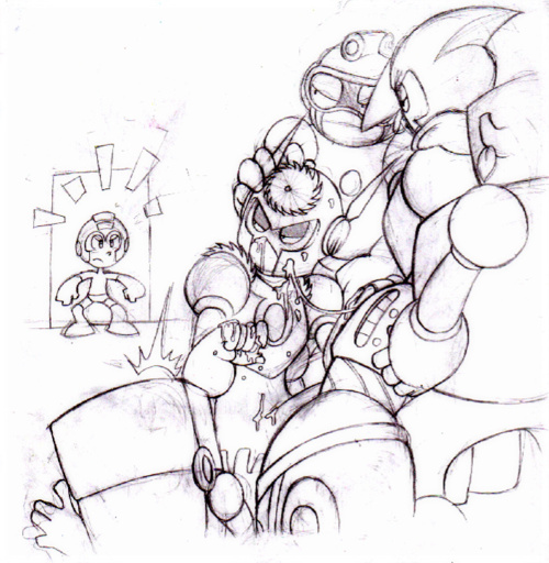 6boys big_feet big_hands bubble_man capcom caught_in_the_act crash_man cum_on_face cum_on_hand cum_on_penis cumstring fivesome flash_man glaring half-closed_eyes heat_man male_only mega_man mega_man_2 metal_man obscured_penis robot_master sketch sony-shock surprised traditional_media_(artwork) twitch_lines video_games walked_in_on wood_man yaoi