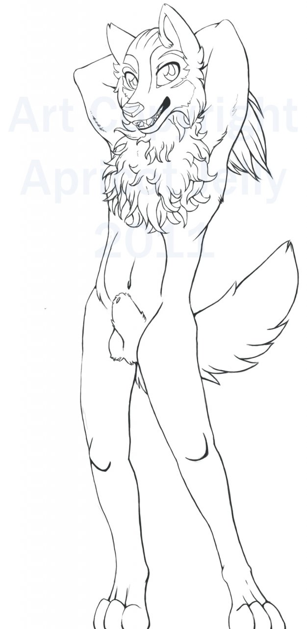 alpha_and_omega anthro apricot_jelly furry humphrey lineart linework tagme wip work_in_progress