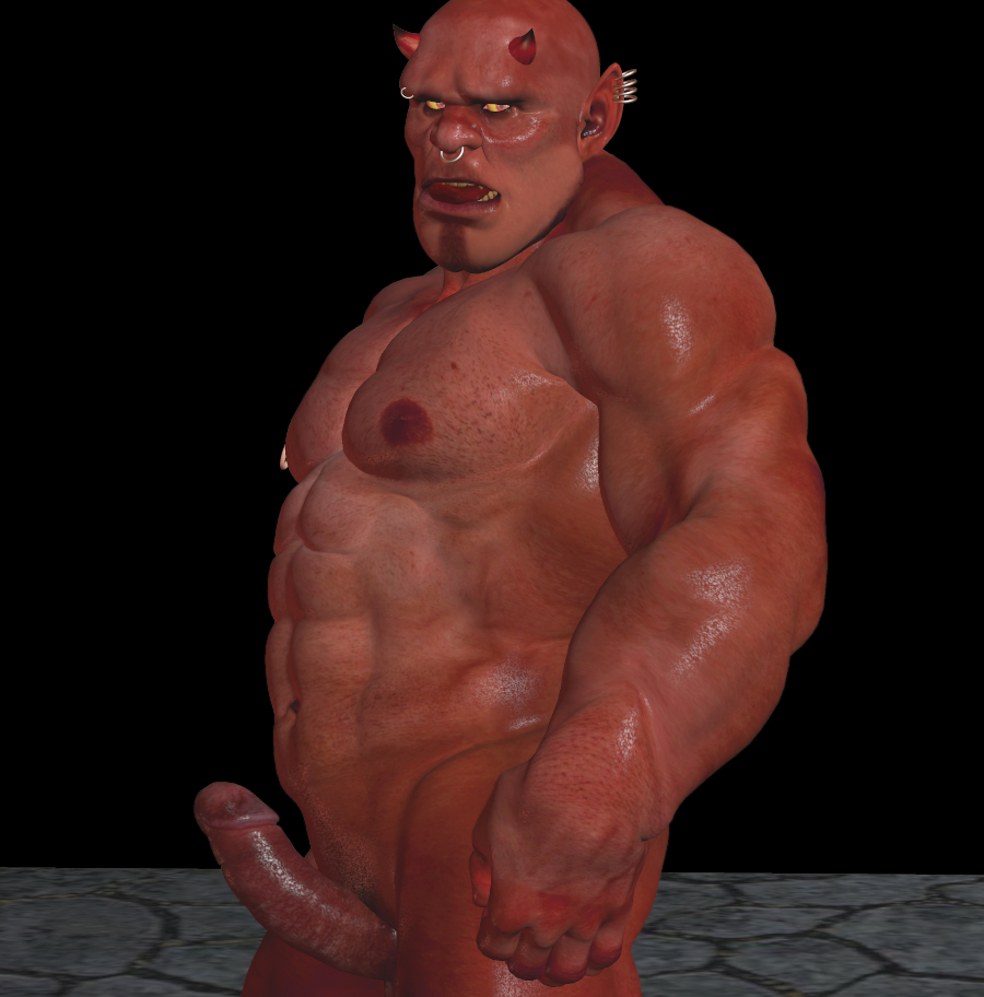 3d black_howler demon male male_only orc orc_male solo solo_male