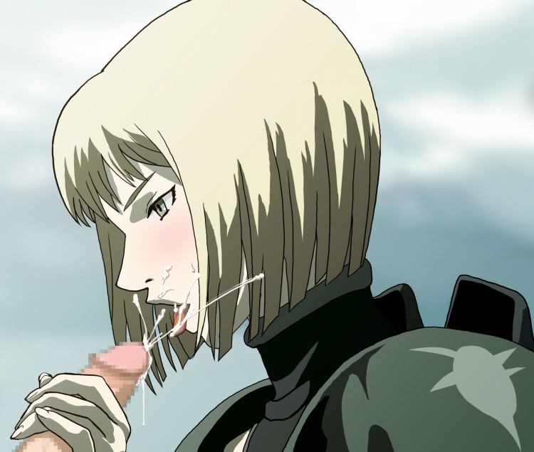 blush censored clare_(claymore) claymore cum handjob tagme