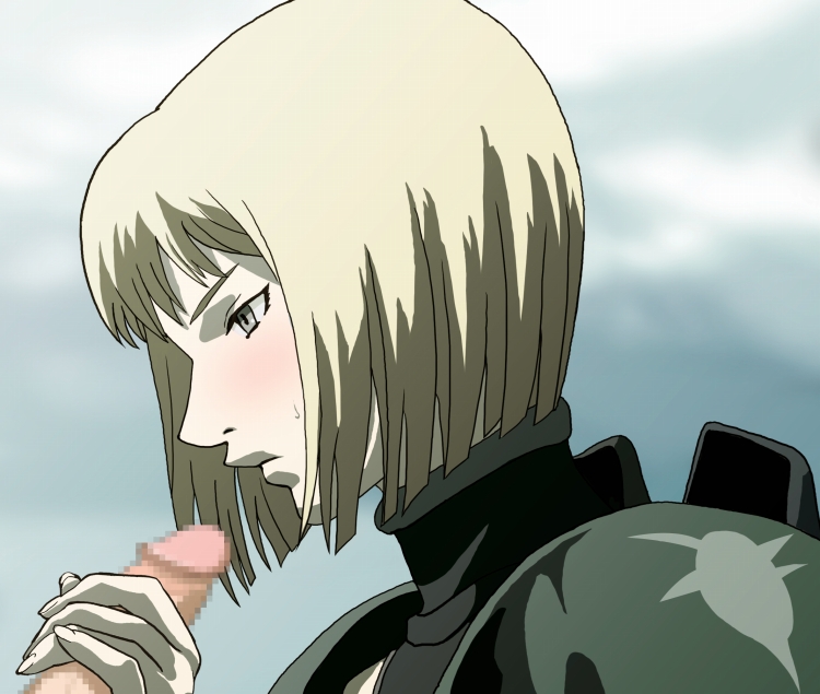 blush censored clare_(claymore) claymore handjob penis tagme