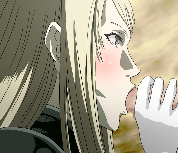 blush censored claymore galatea_(claymore) oral_sex penis tagme