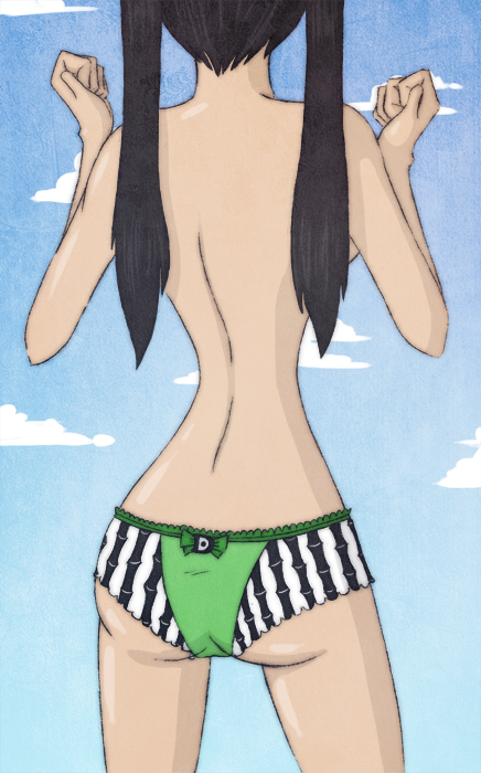 ass duskchant female female_only horu_horu_no_mi one_piece pandaman panties rule_63 topless