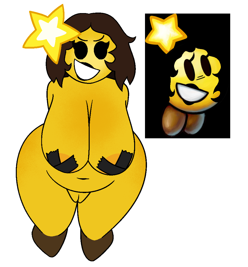 anthro fat huge_ass huge_breasts mario_(series) mario_and_luigi_(series) nipple_tape smug starlow supernaturals