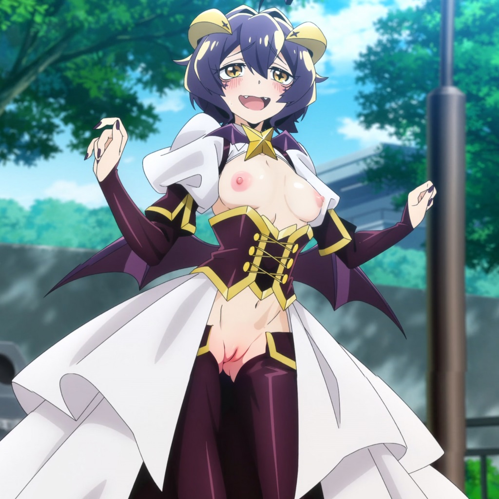 1girls, breasts, breasts out, collage, female, female only, hiiragi utena, magia baiser, mahou shoujo ni akogarete, nipples, pussy, solo