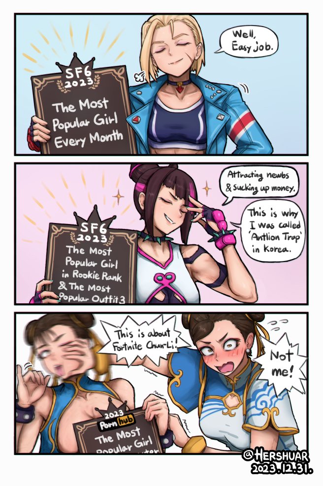 2023 blush blushing brush cammy_white chun-li chun-li_(fortnite) cleavage embarrassed fortnite funny happy_face hershuar juri_han meme oral_insinuation pornhub street_fighter street_fighter_6 tagme