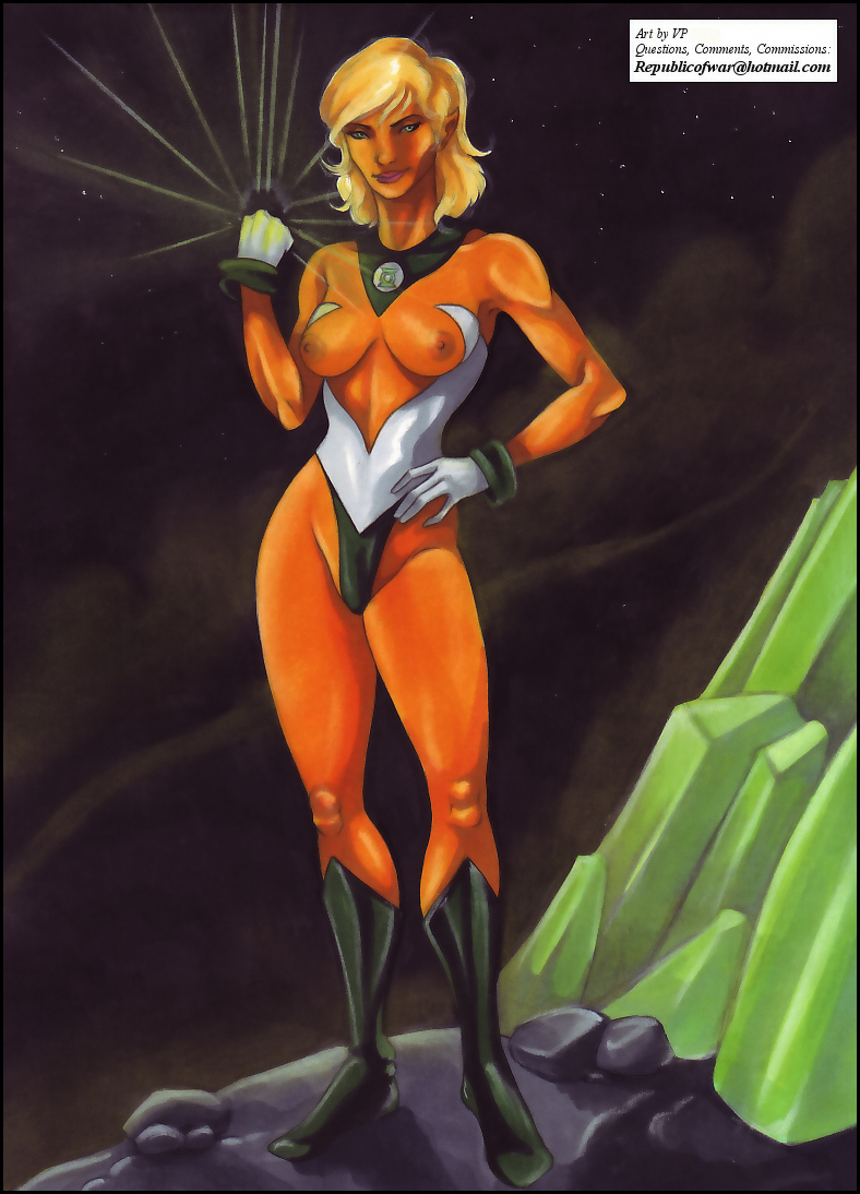 1girls alien alien_girl areola areolae arisia_rrab artist_name blonde blonde_hair boots breasts breasts_out clothes clothing collar color colored cosplay dc dc_comics detailed_background english english_text exposed_breasts exposed_nipples female female_focus female_only footwear gloves green_eyes green_lantern green_lantern_(series) green_lantern_corps hair hand_on_hip humanoid leotard long_hair nipples outdoors outside pointy_ears ring smile smiling solo solo_female solo_focus standing superheroine text text_box thin_waist uncensored url vp yellow_hair