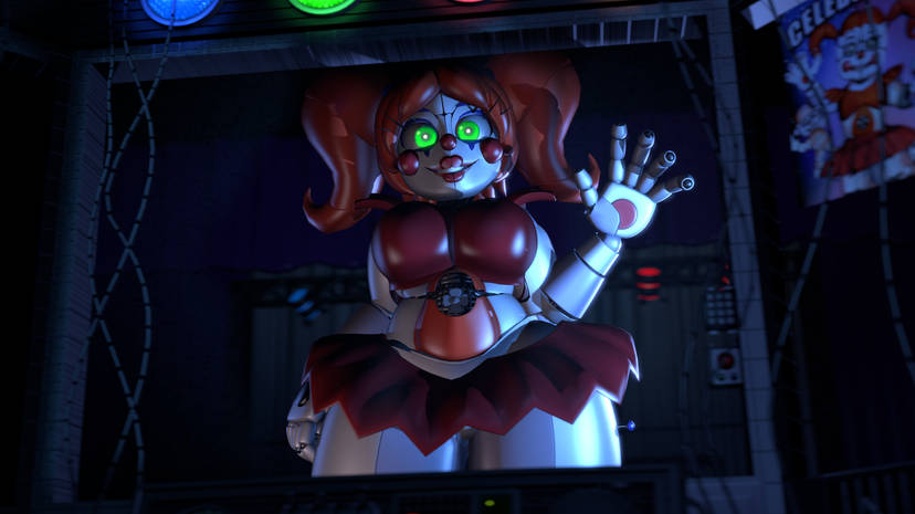 1girls 3d 3d_(artwork) 3d_model baby_(fnafsl) big_breasts breasts chickenchicalover circus_baby circus_baby_(cosmic_trance) circus_baby_(fnaf) clown clown_girl cosmic_trance female female_focus female_only five_nights_at_freddy's five_nights_at_freddy's:_sister_location fnaf green_eyes orange_hair red_clothing red_lipstick robot robot_girl scottgames short_skirt sister_location skirt solo solo_focus white_skin