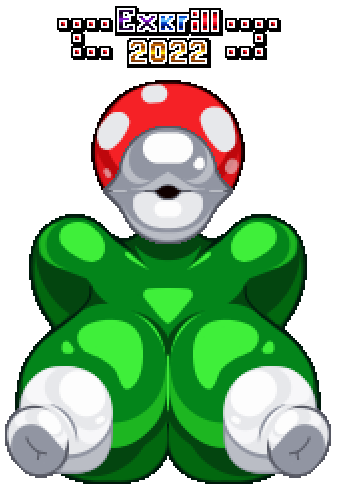 2022 alpha_channel anthro arms_behind_back big_breasts big_lips big_nipples erect_nipples exkrill for_sticker_use green_skin kissable_lips looking_at_viewer mario_(series) nintendo piranha_plant pixel_art png puffy_lips sticker_template transparent_background transparent_png