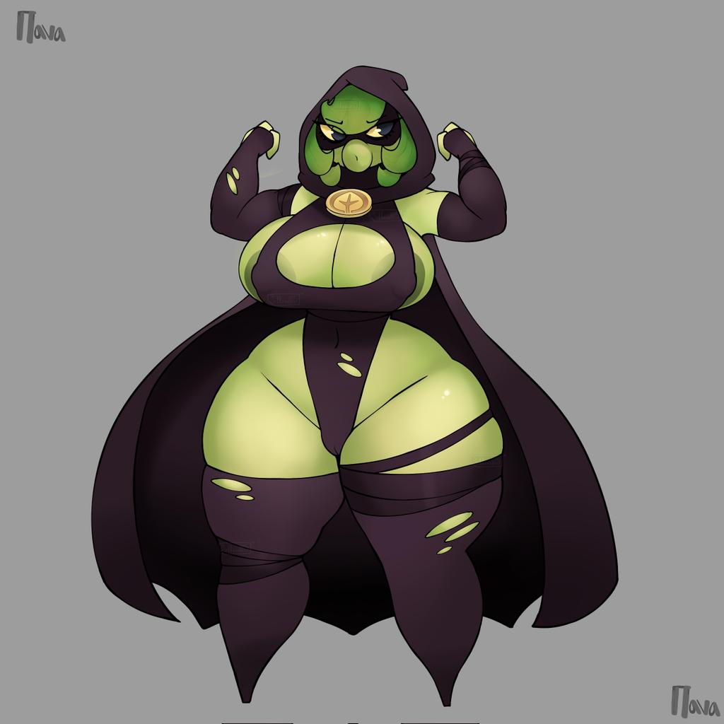 big breasts, breasts, female, green hair, green shadow (pvz), peashooter (pvz), plants vs zombies, plants vs zombies: heroes, solo, srnava