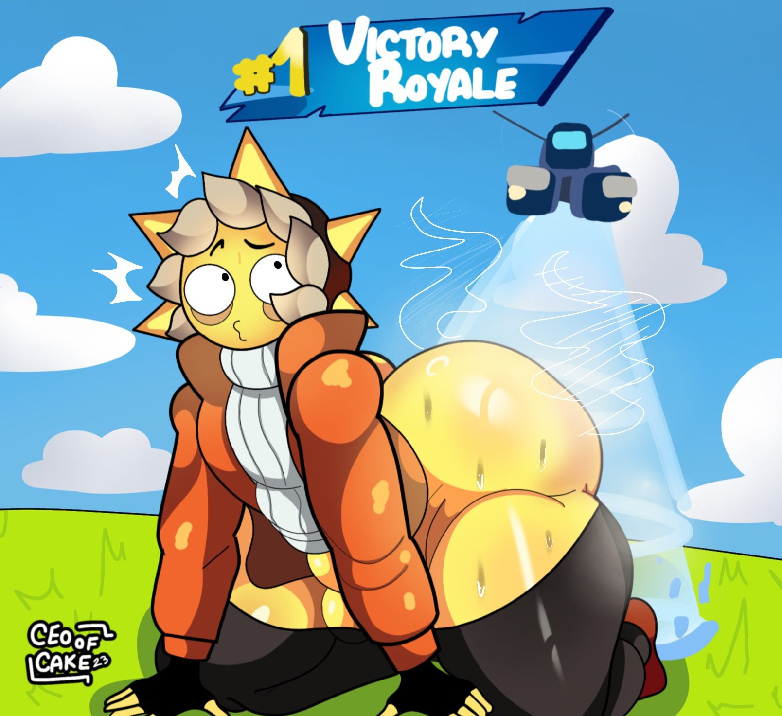1boy, 1femboy, accidental kill, ass, big ass, big butt, black eyes, bottom heavy, bubble ass, bubble butt, creamy lemon pie, fat ass, fat butt, femboy, feminine, feminine male, fortnite, girly, huge ass, huge butt, male, male only, solo, steam, steamy ass, sunspot (fortnite), sweat, sweaty ass, thick, thick ass, thick boy, thick butt, thick thighs, wide hips, yellow skin
