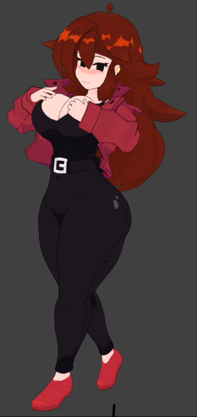 3d 3d_(artwork) 3d_model big_ass big_breasts boob_window clothed female female_only friday_night_funkin girlfriend_(friday_night_funkin) girlfriend_(shadsterwolf) huge_breasts jacket no_bra shadsterwolf trepidation_gf_(friday_night_funkin) vrchat vrchat_avatar vrchat_model