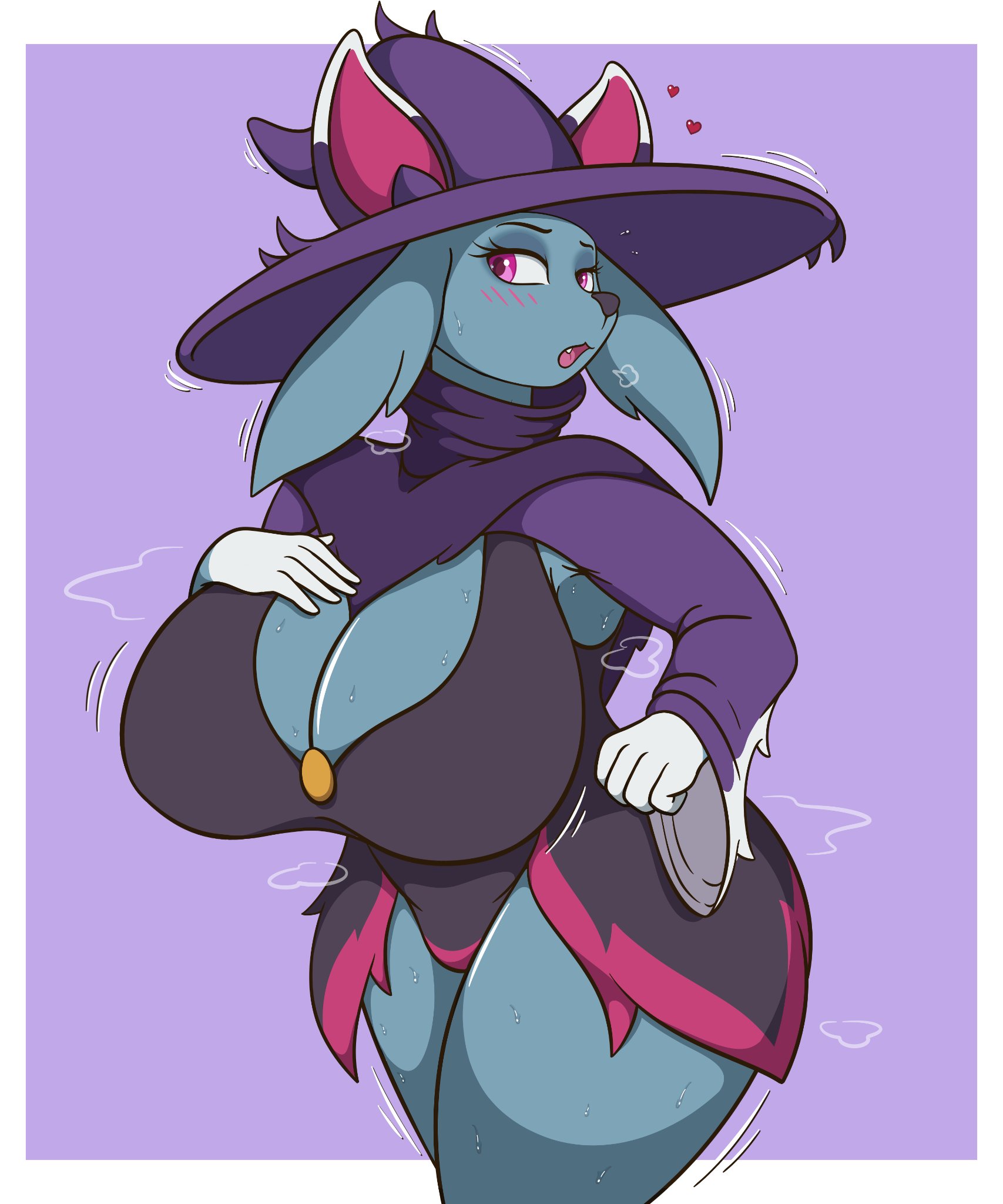 anthro, armpits, ass, big ass, big breasts, big thighs, blue body, blush, boob window, breasts, breasts bigger than head, female, female only, gigantic breasts, huge ass, huge breasts, huge thighs, johnmarten, katress, pal (species), palworld, pink eyes, solo, tagme, thick hips, thick thighs, thighs