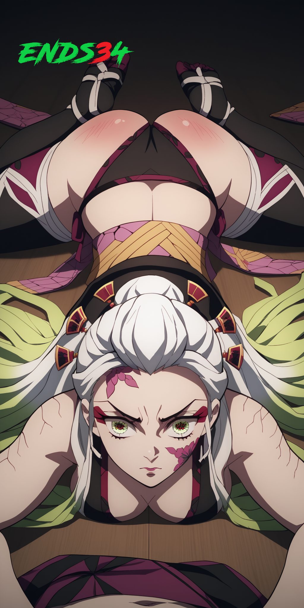 ai_generated daki_(kimetsu_no_yaiba) demon_slayer ends34 female female_only kimetsu_no_yaiba prostitution slut slutty_outfit