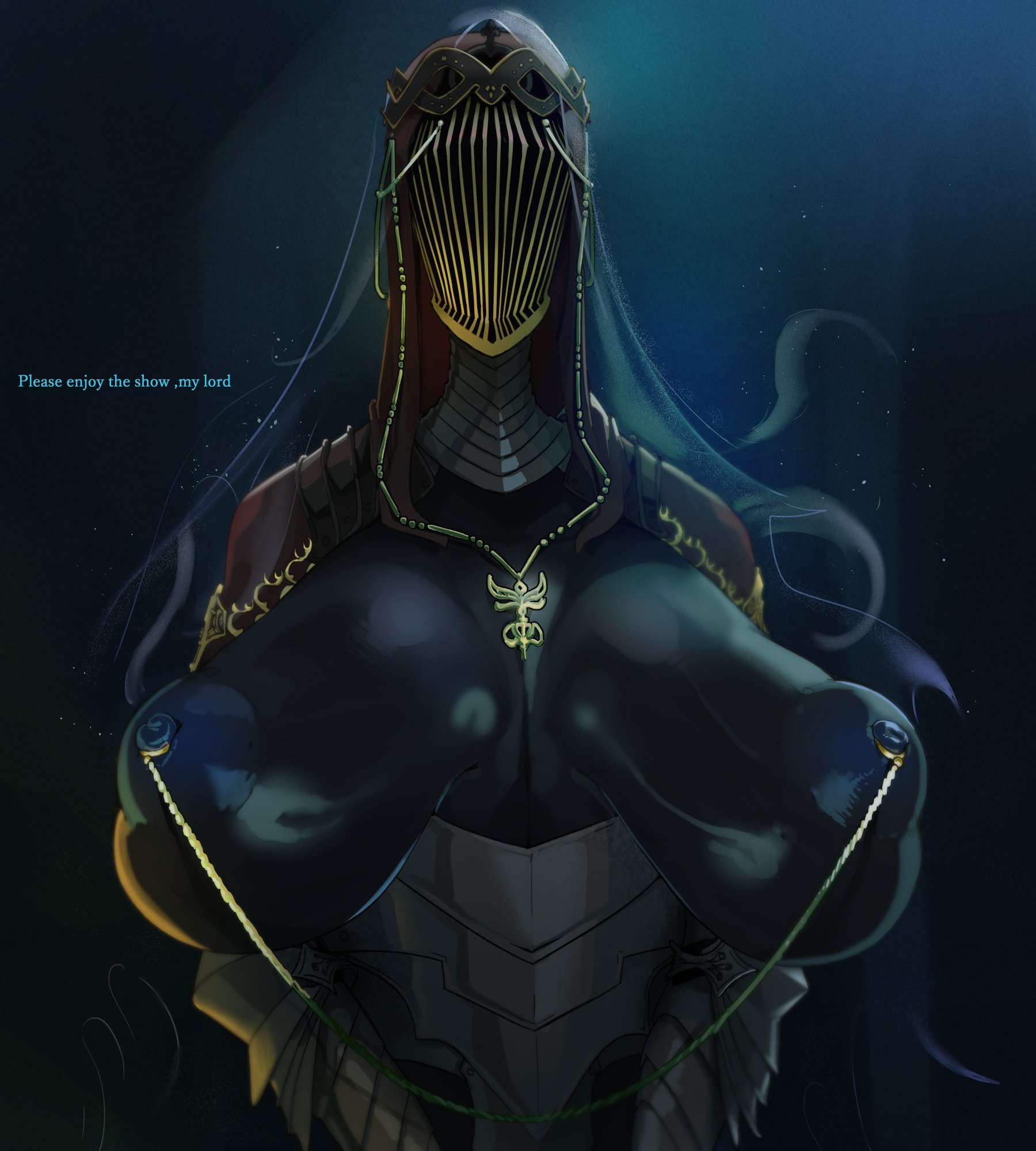 areola, armor, big areola, big breasts, big nipples, breasts, dancer of the boreal valley, dark souls, dark souls 3, female, female only, fromsoftware, gigantic breasts, huge areola, huge breasts, huge nipples, large breasts, mdthetest, nipple piercing, nipples, piercing, solo, tagme