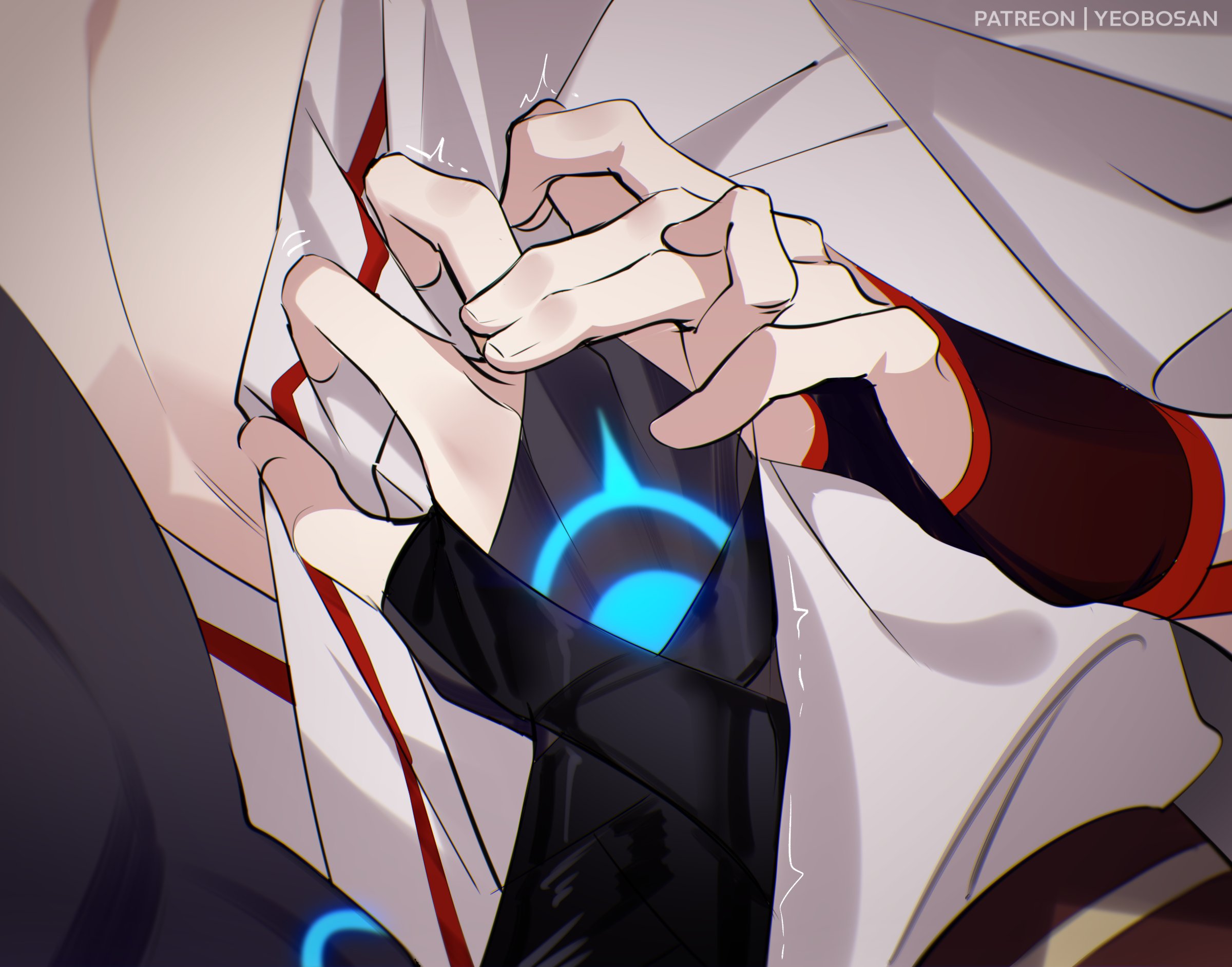 exposed chest, genshin impact, holding hands, kaedehara kazuha, male, male only, scaramouche (genshin impact), yaoi, yeobosannsfw