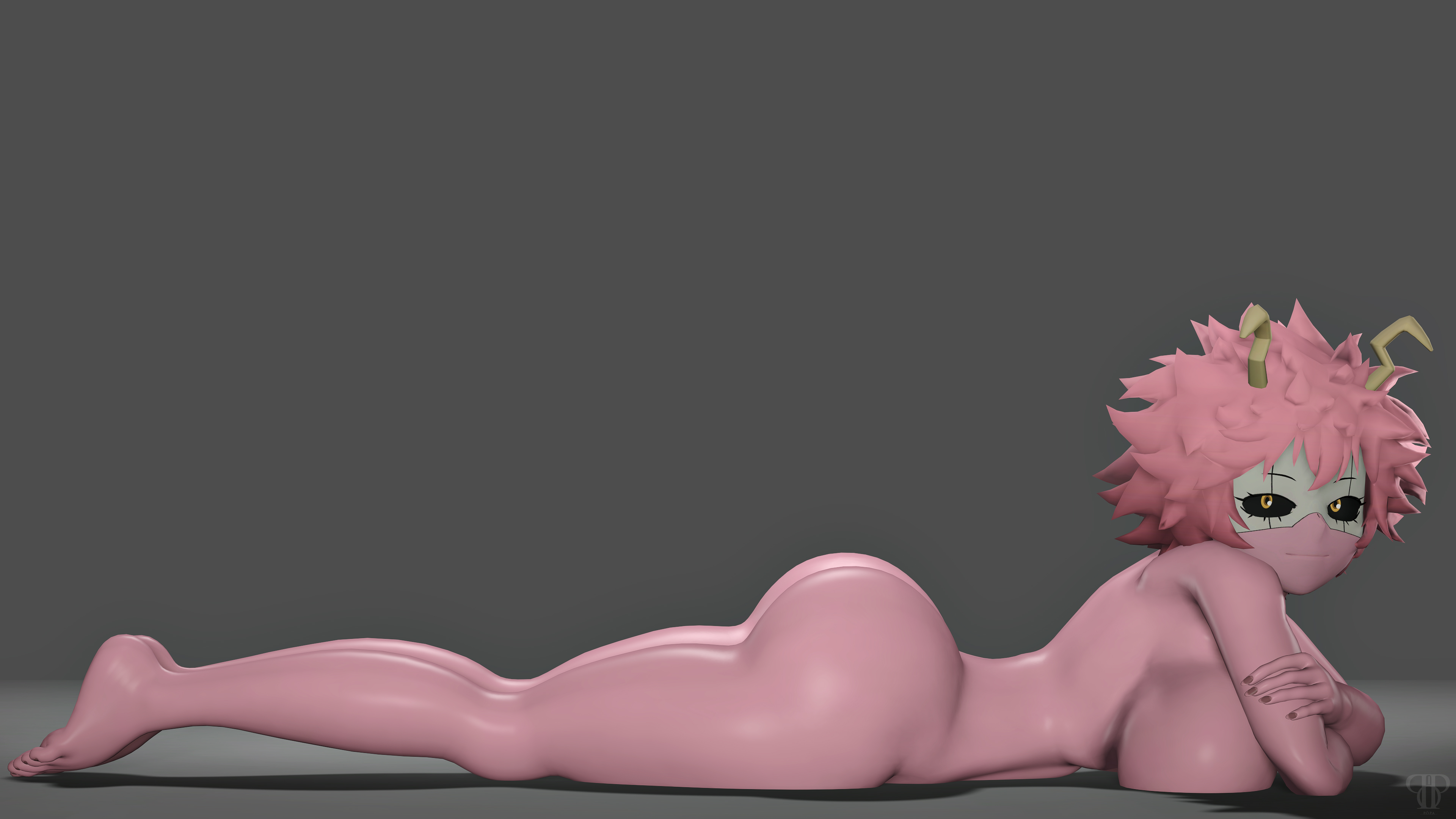 1girls, 3d, amanda sparkle, barefoot, boku no hero academia, commission, commissions open, completely nude, female, female only, full body, mina ashido, my hero academia, naked, naked female, nude, nude female, popa 3d animations, pose, poster, sfm, solo, solo female, source filmmaker