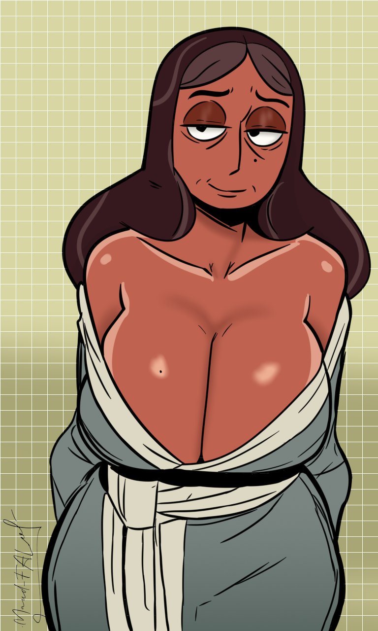 big breasts, dark-skinned female, female, indian, indian female, kimono, maud fal, milf, priyanka maheswaran, steven universe, tagme