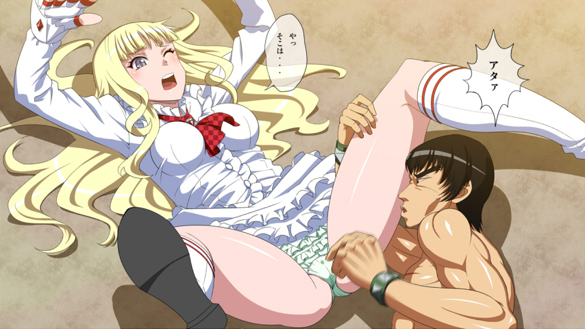 emilie_de_rochefort male marshall_law panties tekken upskirt white_dress