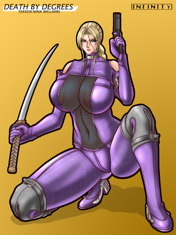 big_breasts blonde_hair bodysuit breasts death_by_degrees hair namco nina_williams tekken tekken_1 tekken_2 tekken_3 tekken_4 tekken_5_dark_resurrection tekken_blood_vengeance tekken_bloodline tekken_tag_tournament tekken_tag_tournament_2 tekken_the_motion_picture