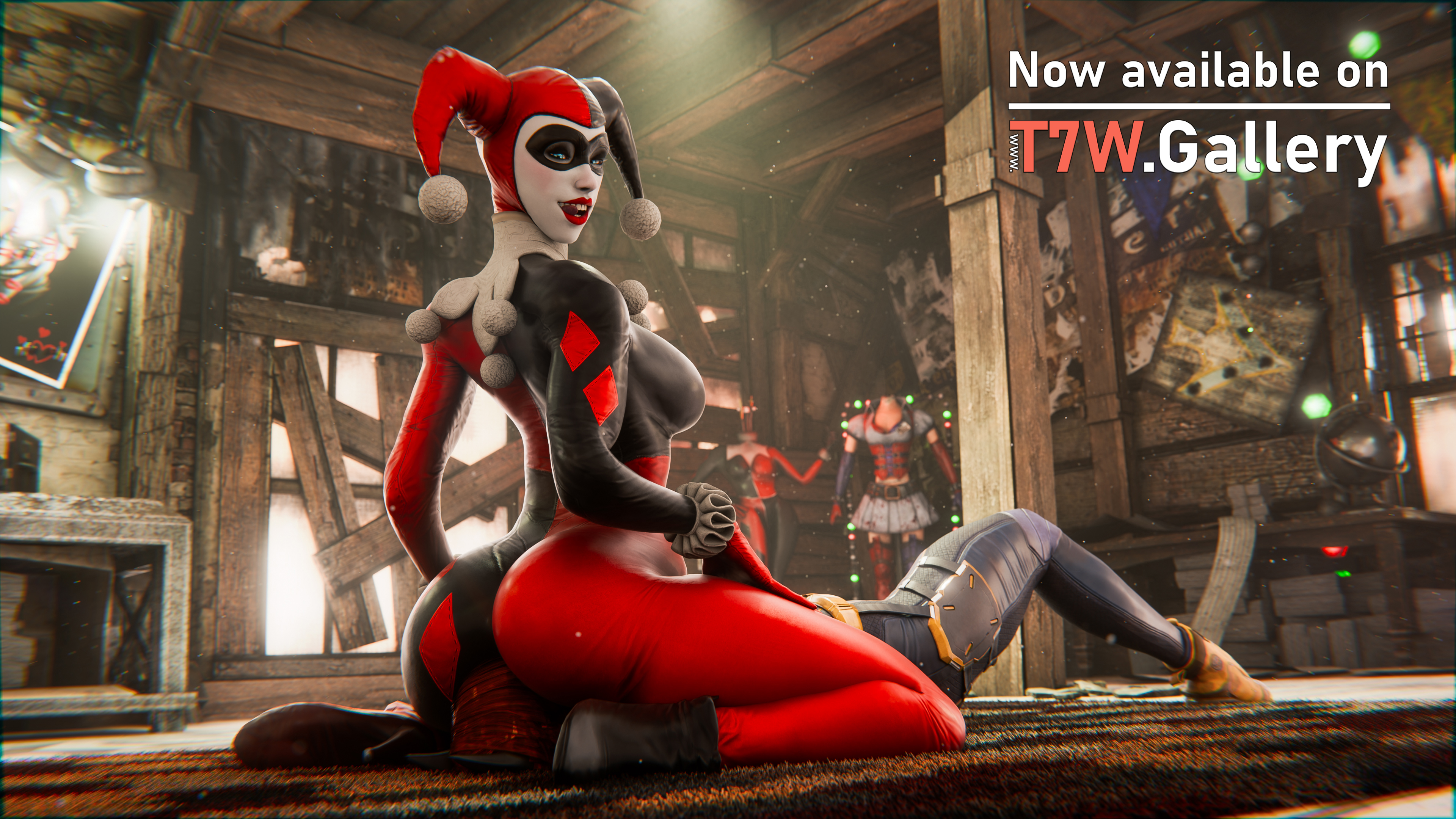 2girls, 3d, 3d (artwork), ass, ass in face, ass squeeze, batgirl, batgirl (barbara gordon), batgirl (gotham knights), batman (series), batman: arkham asylum, batman: arkham city, batman: arkham knight, beaten, between legs, between thighs, big ass, big butt, big thighs, blender, catfight, clussy, dc, dc comics, death by snoo snoo, death by snu snu, dominant female, dominated, domination, face in ass, fat ass, female, female ass, female domination, female on female, female only, femdom, femsub, forced homosexuality, gotham knights, harley quinn, harley quinn (classic), headscissor, helpless, highres, humiliated, leather, leather clothing, legs, legs together, lesbian facesitting, lesbian rape, lezdom, lezsub, multiple girls, muscular, muscular female, peril, pinned, pinned down, pinned to ground, red face, red hair, ryona, sitting, sitting on another, sitting on person, squeezing butt, struggling, struggling to get out, submission, submission hold, submissive, submissive female, suffocating, suffocation, t7w, tekken7wallpapers, thick, thick ass, thick thighs, thigh clothes, thigh highs, thighs, tight clothes, tight clothing, toned, toned female, video games, wrestling, wrestling femdom, yuri