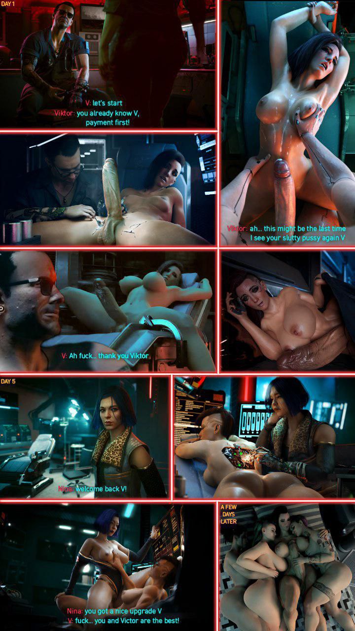 1futa 3girls comic_panel cyberpunk_2077 dinoboy555 female futa_on_female futanari hype3d judy_alvarez koelet3d male panam_palmer panels prosthetic v_(cyberpunk_2077) vaginal_penetration valerie_(cyberpunk_2077)