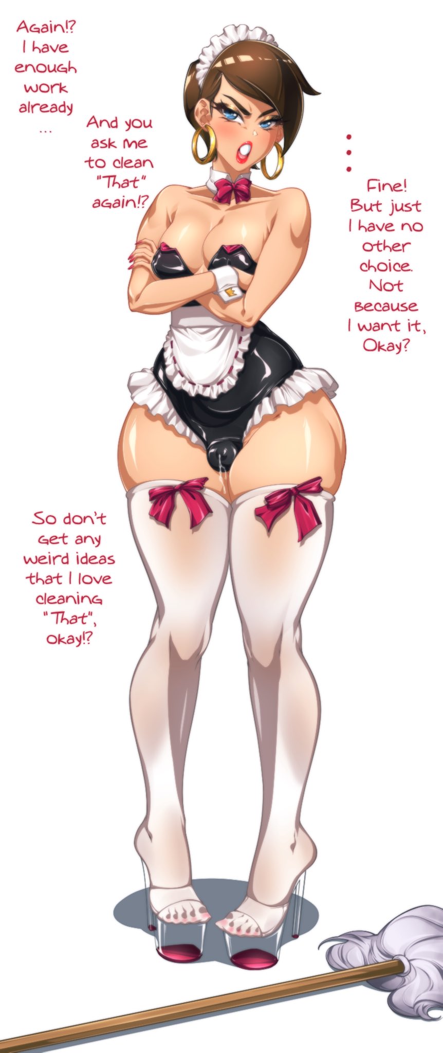 1boy aged_up bulge crossdressing femboy high_heels human male male_only standing suiren_ciao the_fairly_oddparents thick_thighs thighhighs timmy_turner