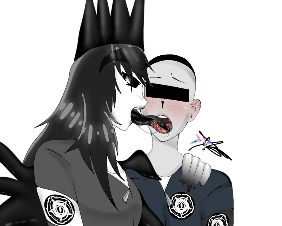 1boy 1girls artist_request censor_bar censored_eyes clothed expendable_(pressure) futanari kissing long_tongue pressure_(roblox) roblox roblox_avatar roblox_game robloxian saliva_string source_request tagme tongue_kiss