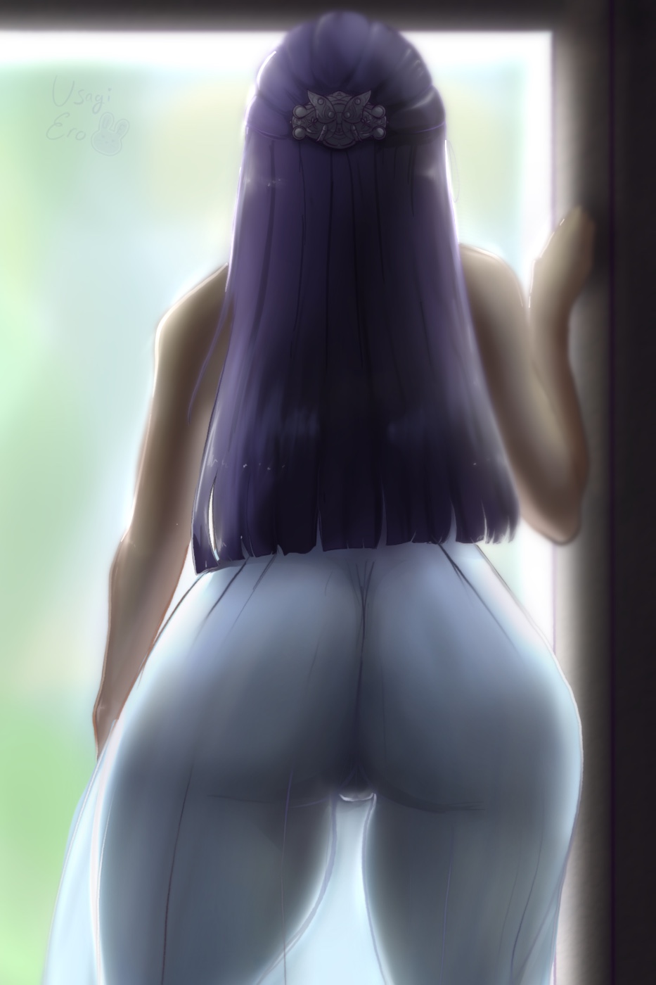 ass fern_(sousou_no_frieren) frieren_beyond_journey's_end see-through see-through_clothing sundress