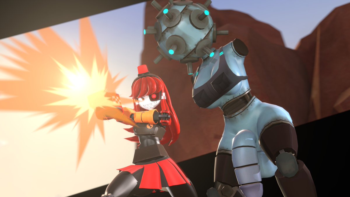 1futa 1girls 3d 3d_model blue_body blue_team_(team_fortress_2) erect_nipples erect_penis gun_arm horny_futa mimi_sentry multicolored_eyes outside red_hair red_team_(team_fortress_2) renairl robot_girl robot_humanoid sentry_(team_fortress_2) sentry_buster_(team_fortress_2) sentry_turret sfm tagme team_fortress_2 tf2 valve valve_(company)