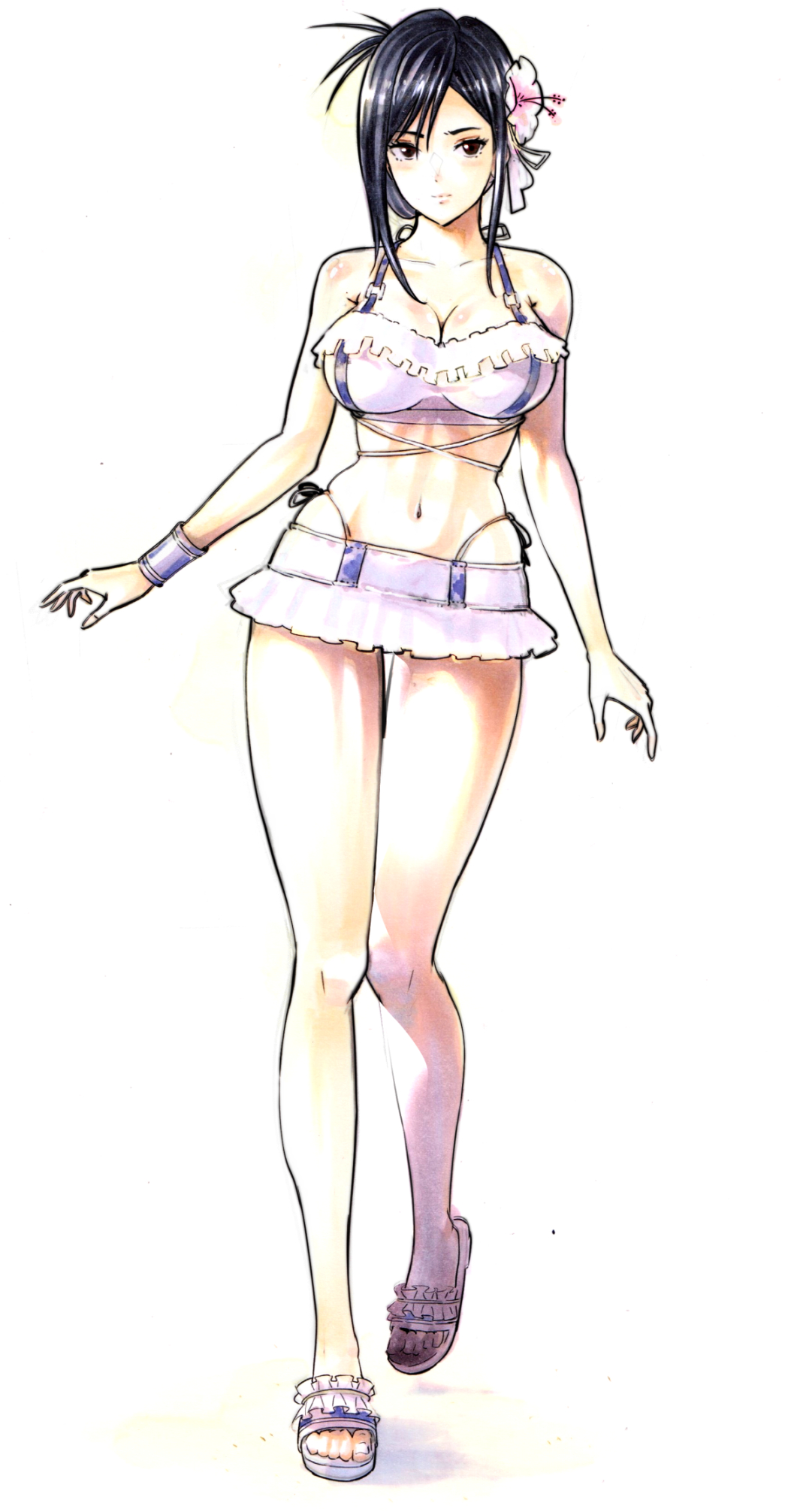 breasts female female_only fer_yoshimiya final_fantasy final_fantasy_vii solo swimsuit tifa_lockhart